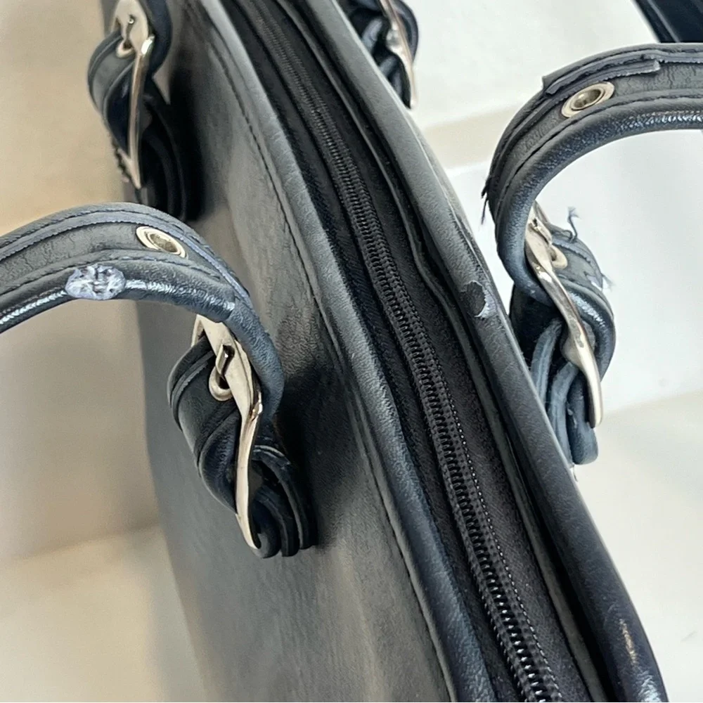 Coach Black Leather Satchel - Picture 6 of 15